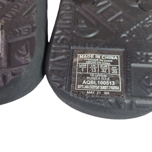 Quiksilver Kids Flip Flops Boys Java Everyday Sunset (Size 1) - Picture 7 of 9